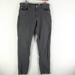 Faherty Pants Mens 34x32 Gray Stretch Slim Fit Five Pocket Casual Jeans Cotton